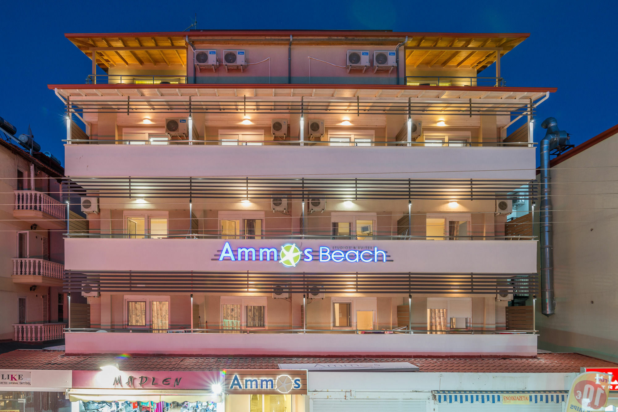 Ammos Beach Seaside Luxury Suites Hotel Olympiaki Akti Exterior photo